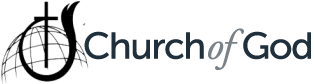 Church of God logo with a stylized globe and cross beside the text 'Church of God'